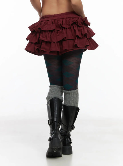 Ruffle Mini Skirt CJ513