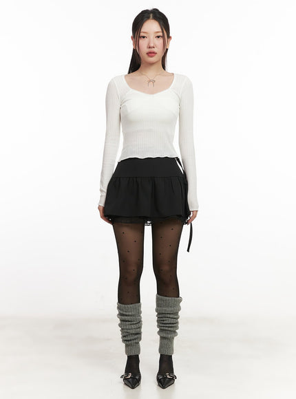 lace-buckle-flare-mini-skirt-im524