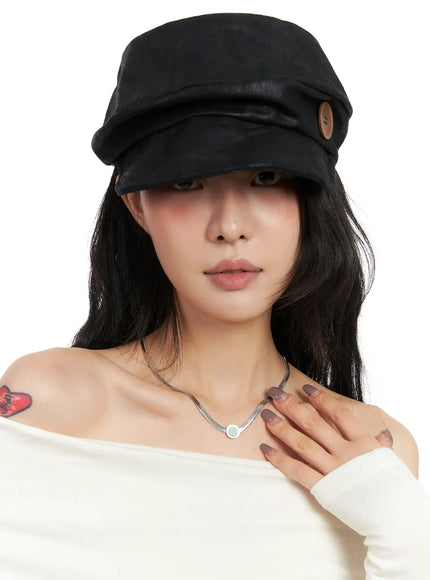 buttoned-faux-leather-cap-in528