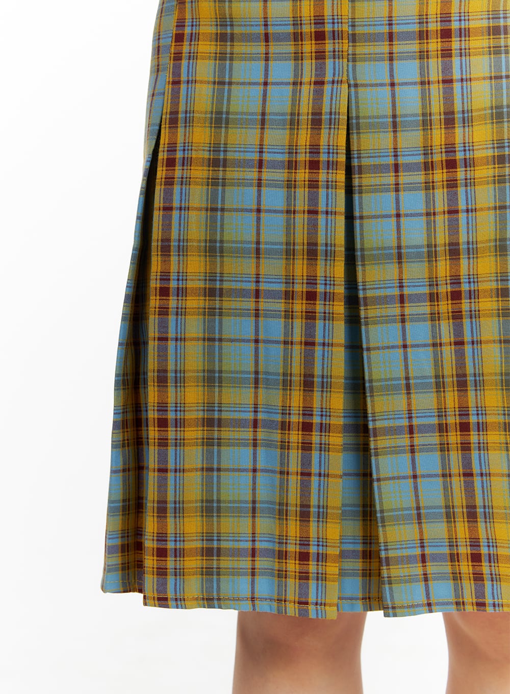 contrasting-plaid-pleated-midi-skirt-om408