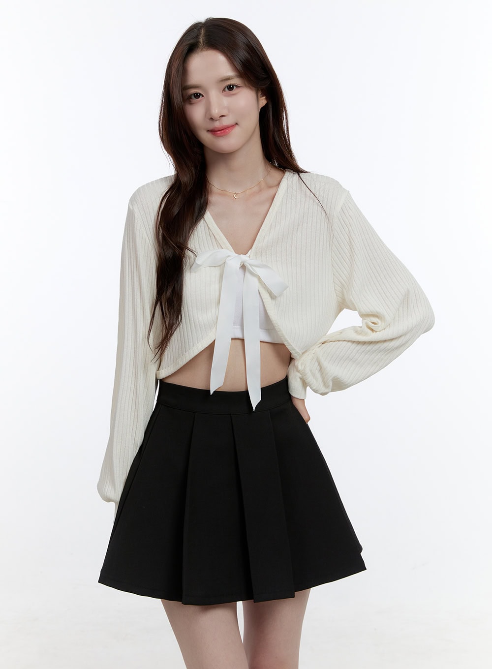 ribbon-strap-v-neck-crop-cardigan-oo407