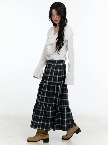 plaid-maxi-skirt-cn517