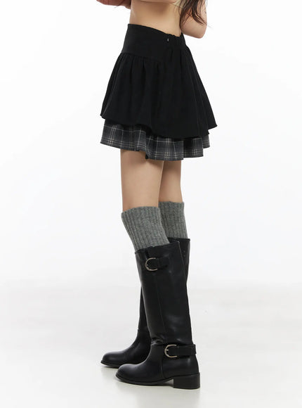 layered-ruffle-mini-skirt-cd531