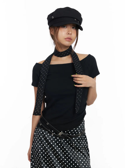 Polka Dot Sheet Thin Scarf CM520