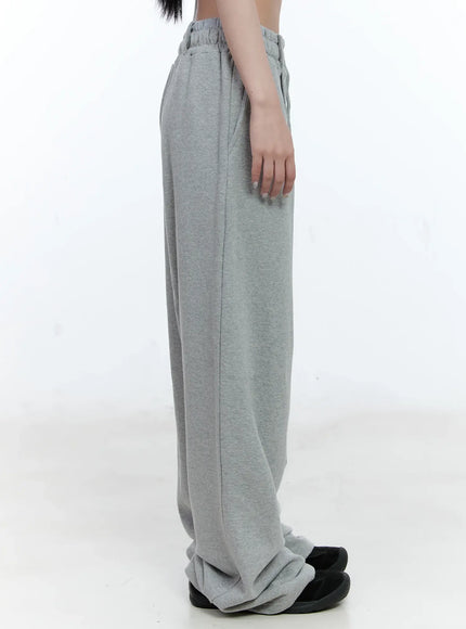 Cozy Pintuck Wide-Leg Sweatpants CG501
