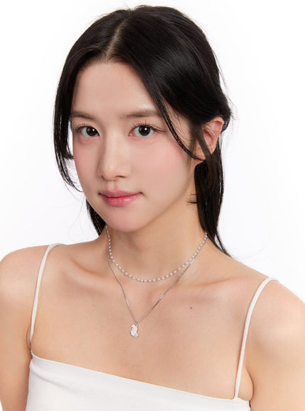 Bunny Rabbit Layer Necklace IM528