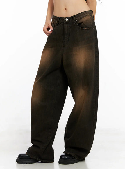 Analia Washed Wide-Leg Jeans CO529