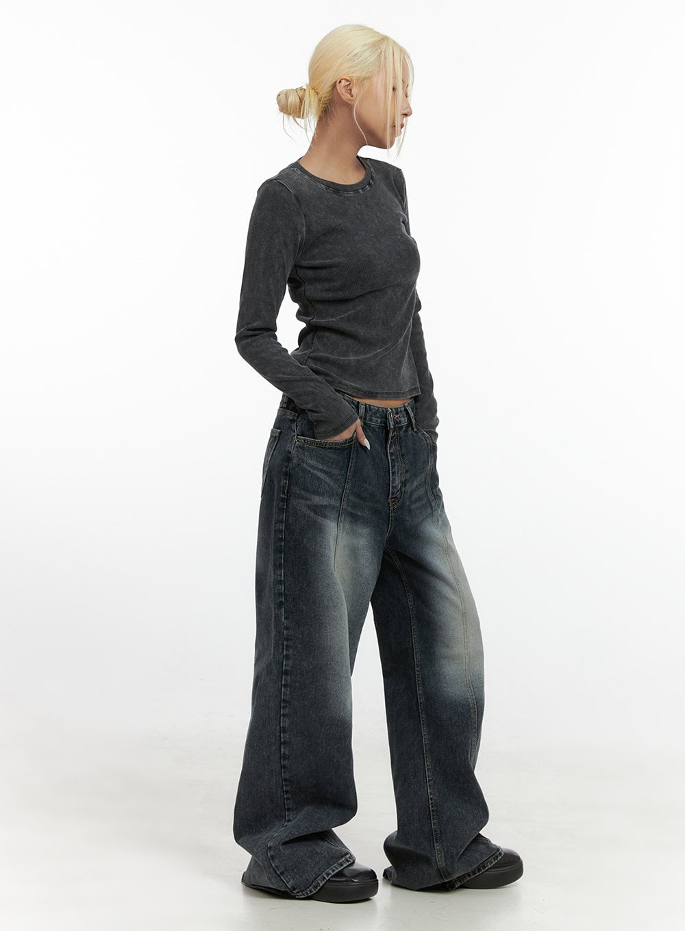 kaya-stitch-detail-washed-baggy-denim-jeans-cs426