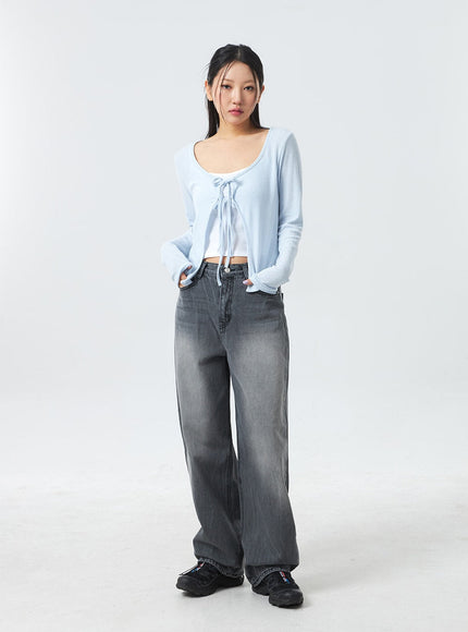 Low Rise Mid-Wash Jeans CM327