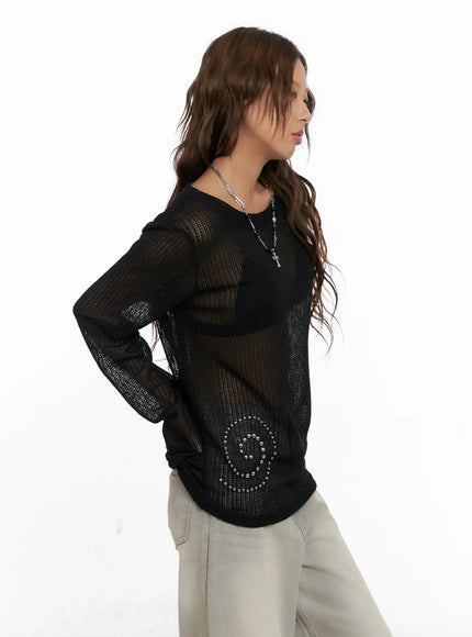studded-mesh-knit-long-sleeve-sweater-cs522