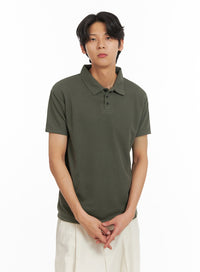 mens-basic-short-sleeve-polo-shirt-dark-green-iy416