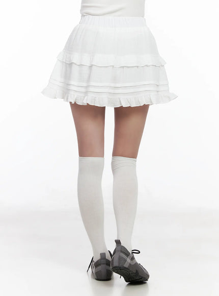 tiered-flare-mini-skirt-cm527