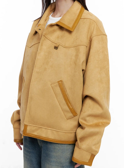 Western Suede Collared Jacket CG518