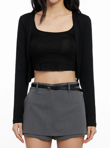 Cropped Tank & Cardigan Set IG508