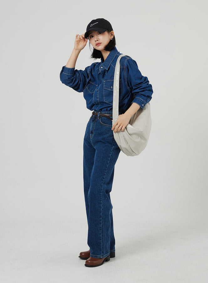 Halbmond-Umhängetasche aus Kunstleder OF310