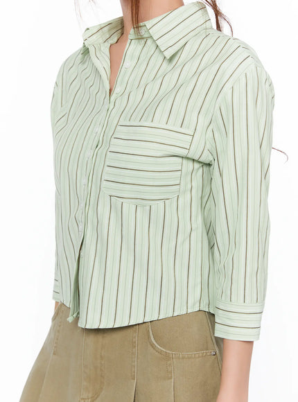 striped-3-4-sleeve-shirt-ca514