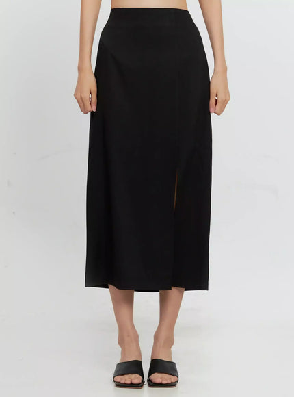 Side-Slit Midi Skirt IL528