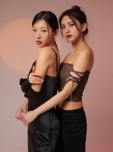 Schlauchoberteil mit Schnürdetail BF323