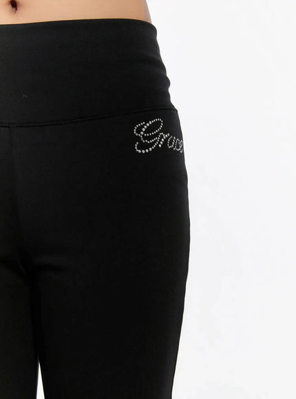 embroidered-lettering-flare-sweatpants-cn527