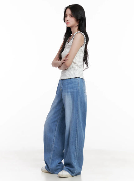 Polka Dot Ruffle Scrunch Top CL516