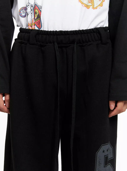 Men's Number Graphic Sweatpants IO516