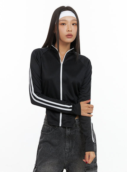 chic-polyester-track-zip-up-jacket-is427