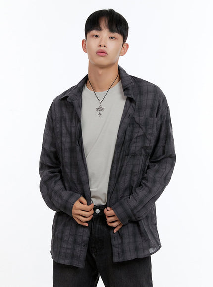 mens-checkered-buttoned-shirt-is412