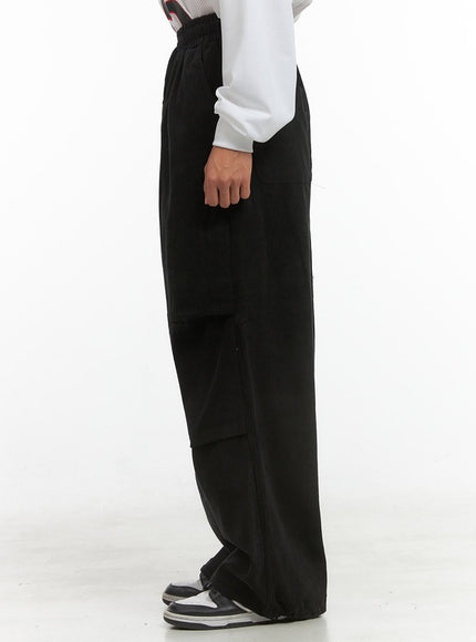 mens-corduroy-pintuck-parachute-pants-black-is420