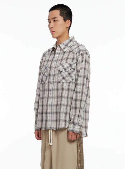 Men's Plaid Shirt IG529