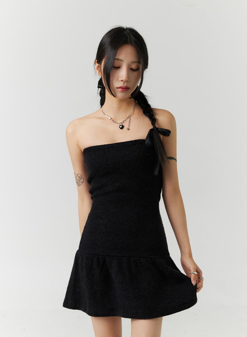 flare-tube-top-mini-dress-cn329