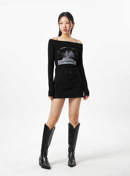 Pocket Mini Skirt CA321