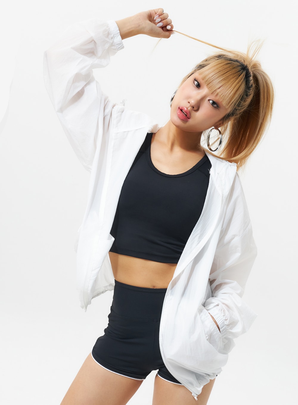 Oversized Nylon Jacket IL317