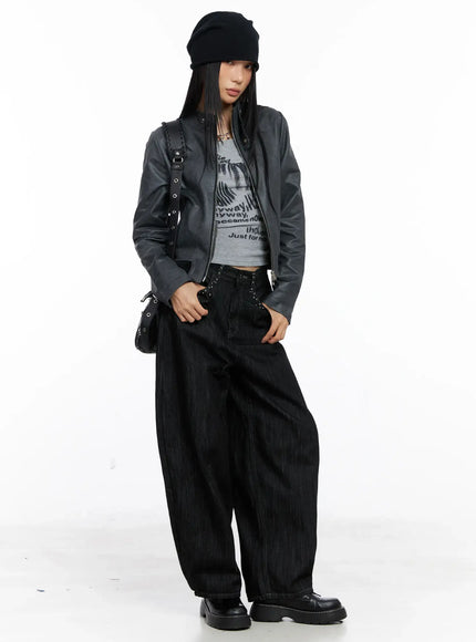 Miles Rhinestone Barrel Jeans CS509