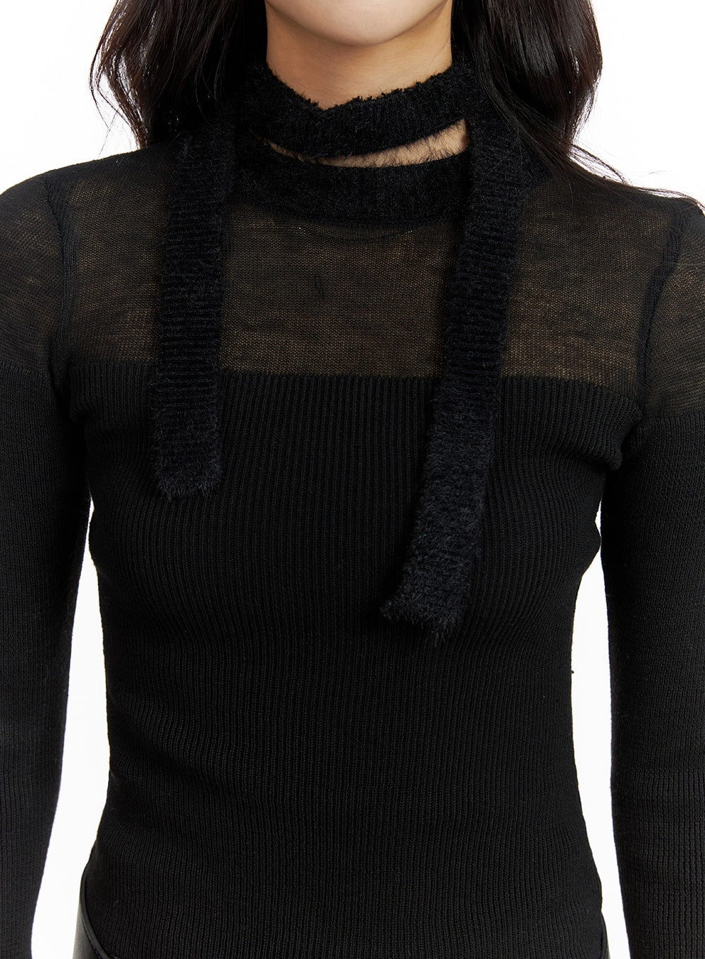 sheer-knit-top-with-matching-scarf-cf415