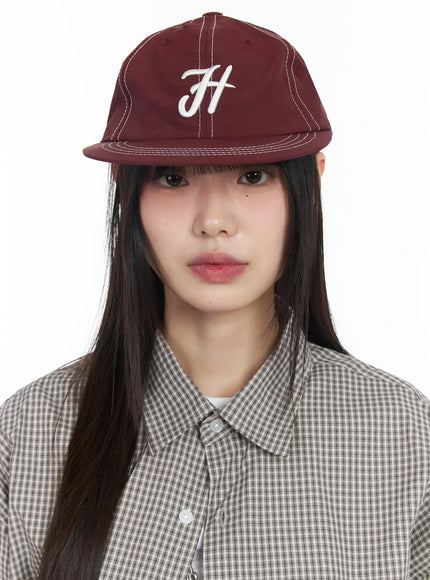 Lettering Stitched Baseball Cap IM530