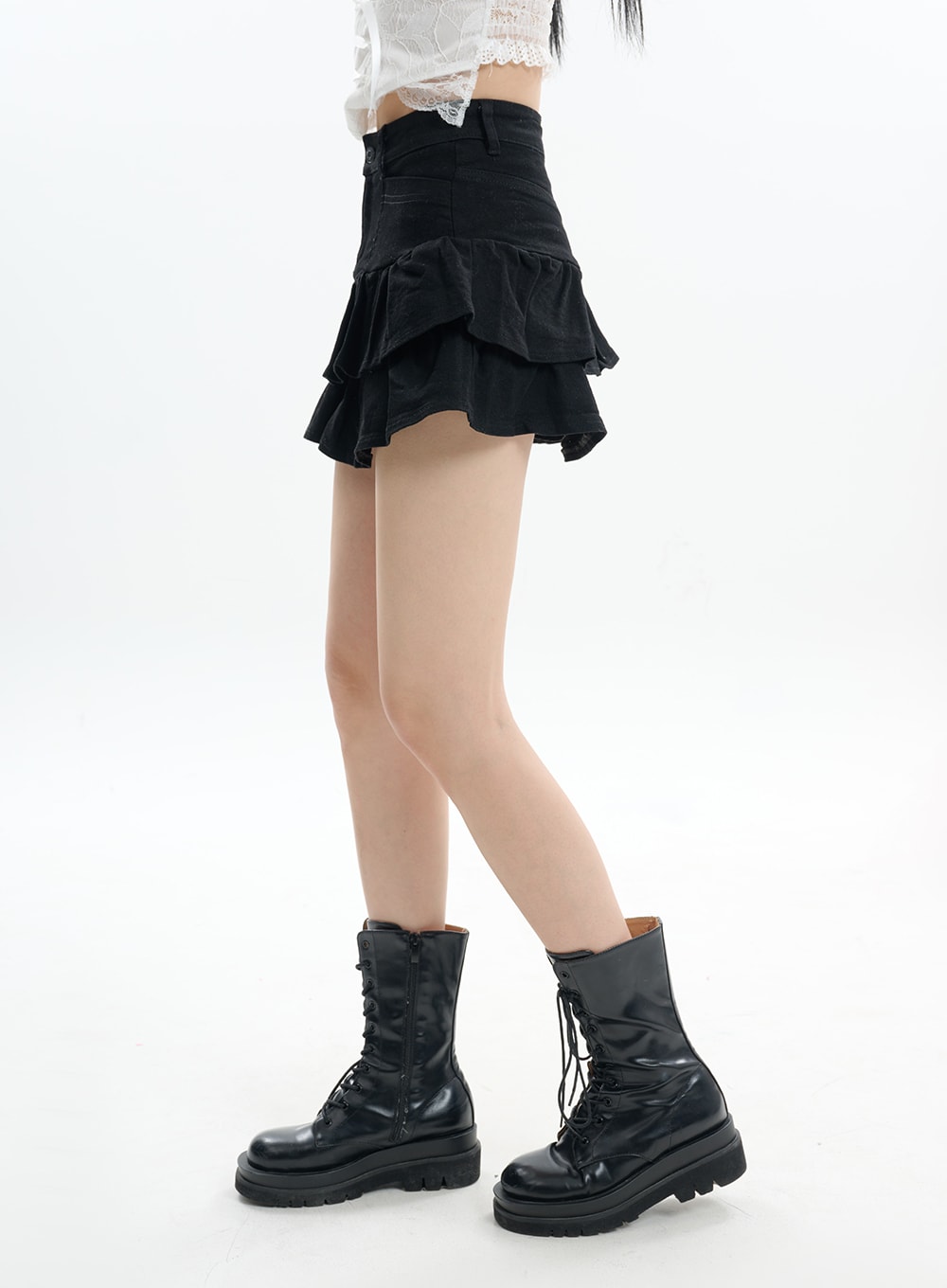 denim-fringe-layered-mini-skirt-if413