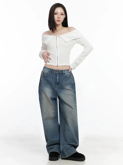 ribbed-off-shoulder-zip-up-tee-ij528