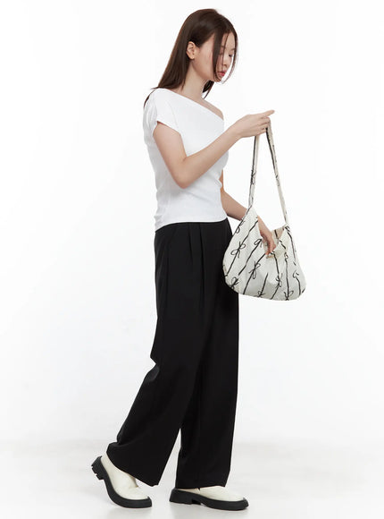 casual-striped-ribbon-shoulder-bag