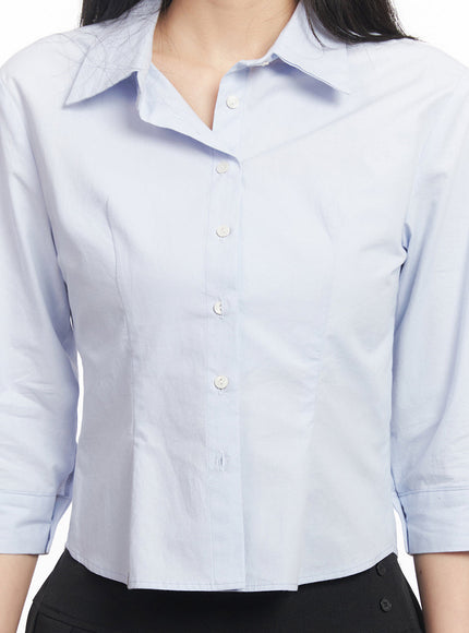 half-sleeve-slim-fit-collared-shirt-iy516