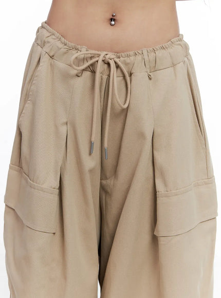 Wide-Leg Cargo Balloon Pants CL514