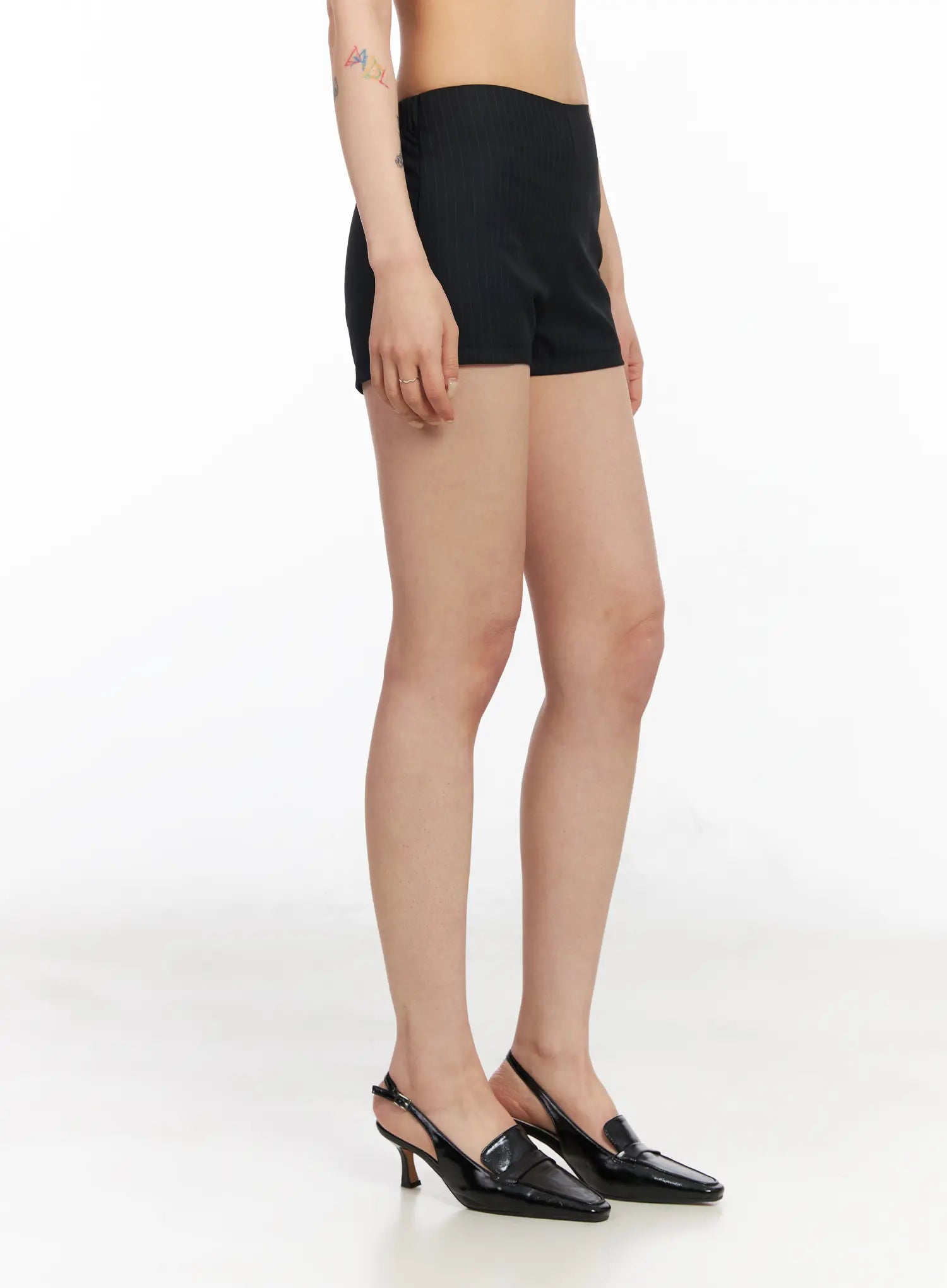 Striped Tailored Mini Shorts CM517