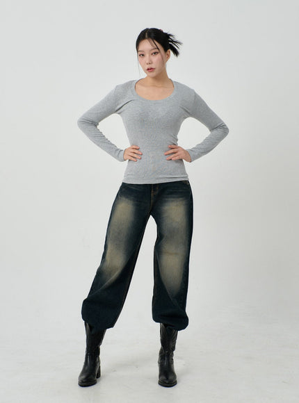 Vintage Washing Baggy Jeans ID23