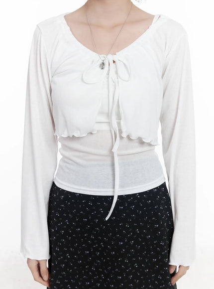 chic-tie-front-cardigan-set-ca510