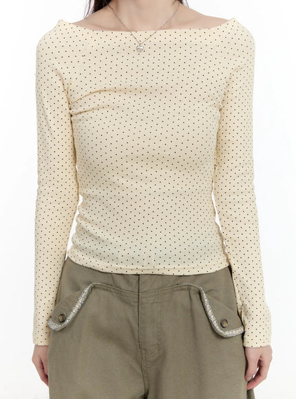 polka-dot-off-shoulder-long-sleeve-top-cm510