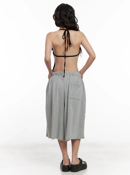 Graphic Relaxed-Fit Bermuda Sweatshorts CL521