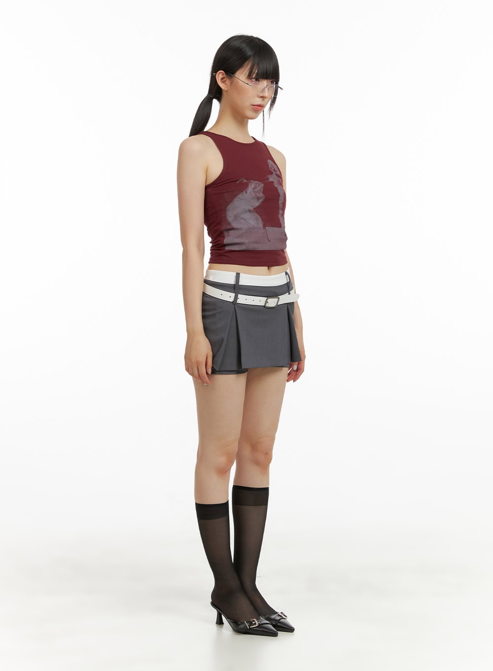 pleated-mini-skirt-with-belt-set-cu425