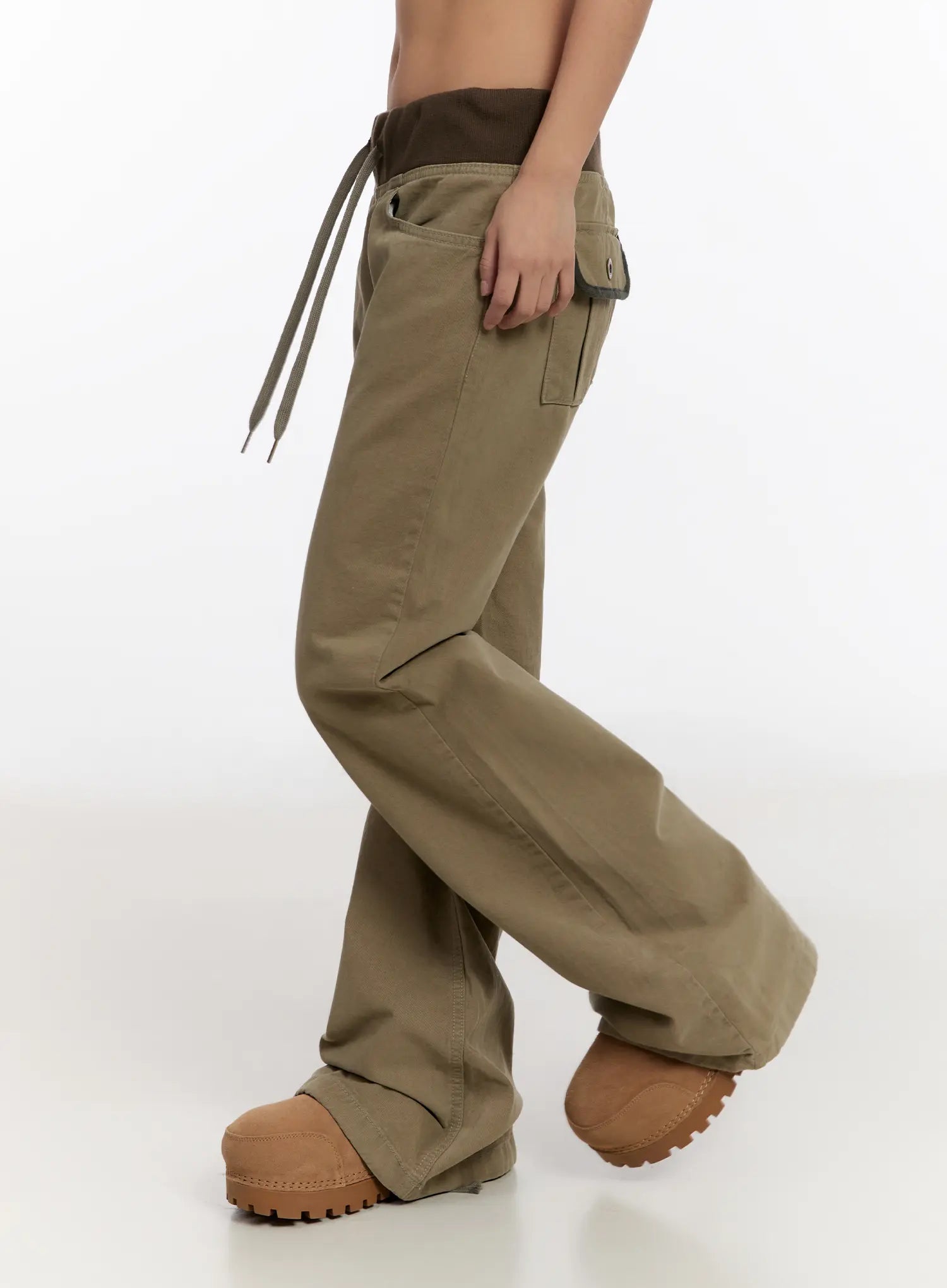 vintage-pocket-bootcut-cotton-pants-cn527