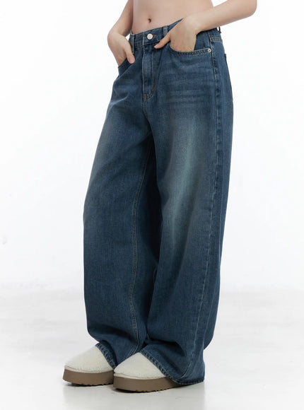 Elaine Casual Wide Leg Jeans CN519