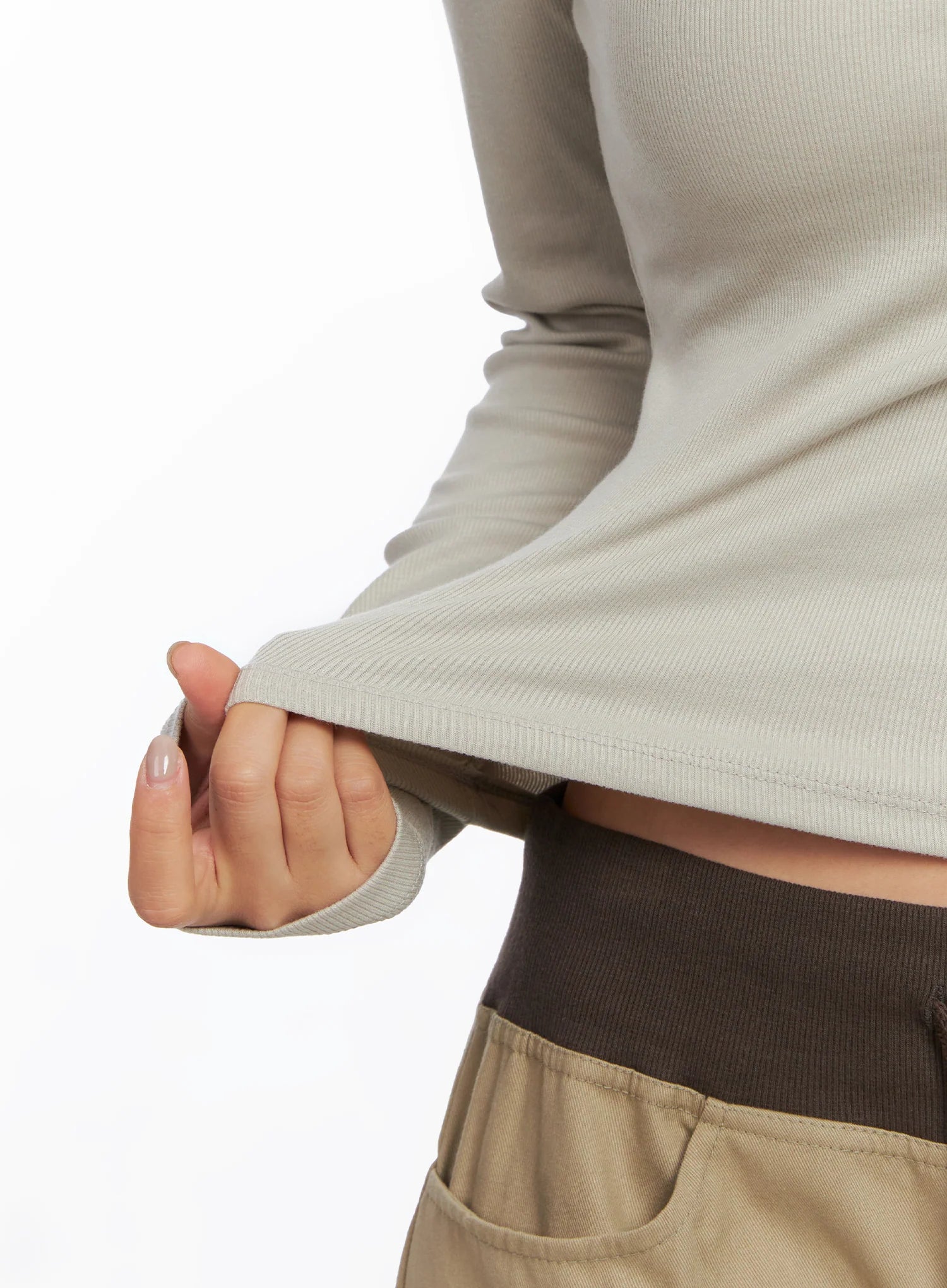 Slim Fit Basic Long Sleeve Top CO515