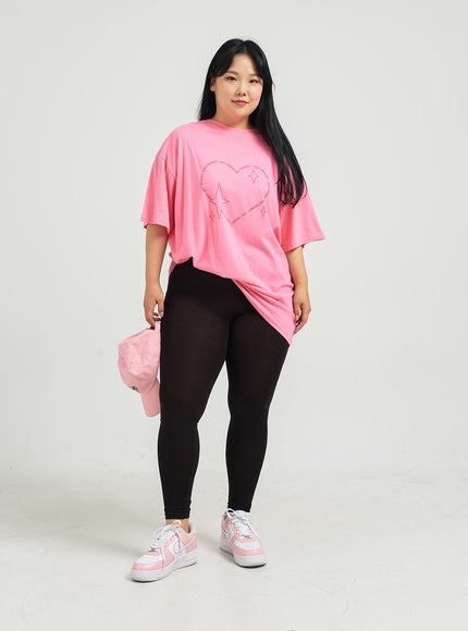 Plus Soft Rayon Leggings IJ30